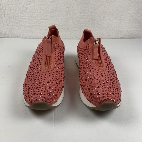 Kenneth Cole Reaction Cameron Zip Jewel Jogger Sneaker Women 7 Wide Sunset S0264 - Picture 2 of 10